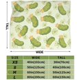 thumbnail image 2 of Dill Pickles Blanket Pickle Gifts for Women Girls Boys 50"X 40", Soft Flannel Cozy Warm Lap Throw Blanket for Kids Adults, Funny Pickle Blanket Quilt for Pickle Lovers Couch Bed, 2 of 4