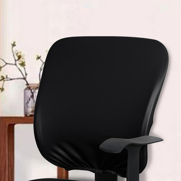 Fundas de asiento de silla extraíbles, cubierta trasera protectora, funda de silla universal estirable de cuero PU lavable para silla de juego, silla Negro Macarena funda de asiento