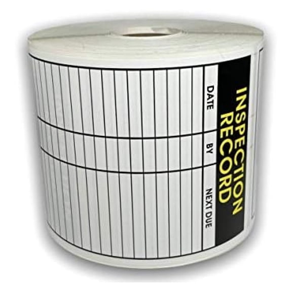 Inspection Record - Service Production Warehouse Quality Control Stickers | 3.5"x5" | Self Adhesive | 500 Labels 1 Roll