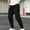 Black, variant on NTACZA Drawstring Men Pants Waffle Black Work Joggers Athletic Tapered Cargo Pants Mens Fall Trouser L