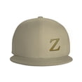 thumbnail image 3 of ZICANCN Alphabet Z Pattern Baseball Caps, Trucker Hats for Men And Women, Adjustable Breathable Flat Caps, Natural, 3 of 6