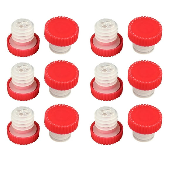 Himition 12Pcs Round Drink Caps Can Be Used for Glass Beer and Coke Bottles ( Random Color)