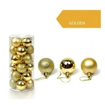 RBCKVXZ 24Pcs Christmas Tree Balls Ornaments for Xmas Christmas Tree 30mm/1.18" Shatterproof Christmas Decorations Hanging Bulbs for Holiday Wedding Party Christmas Gifts on Clearance