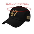 thumbnail image 3 of Embroidered 47 Baseball Hat Breathable Polyester Adjustable Fit Unisex Hat for Outdoor Sports, 3 of 8
