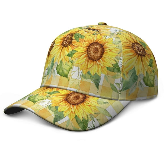 Boho Vintage Sunflower Aesthetic Snapback Hat - Adjustable Cap for Streetwear Fans