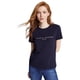 thumbnail image 1 of Camiseta Tommy Hilfiger para mujer, corte regular, logotipo bordado, 1 of 5