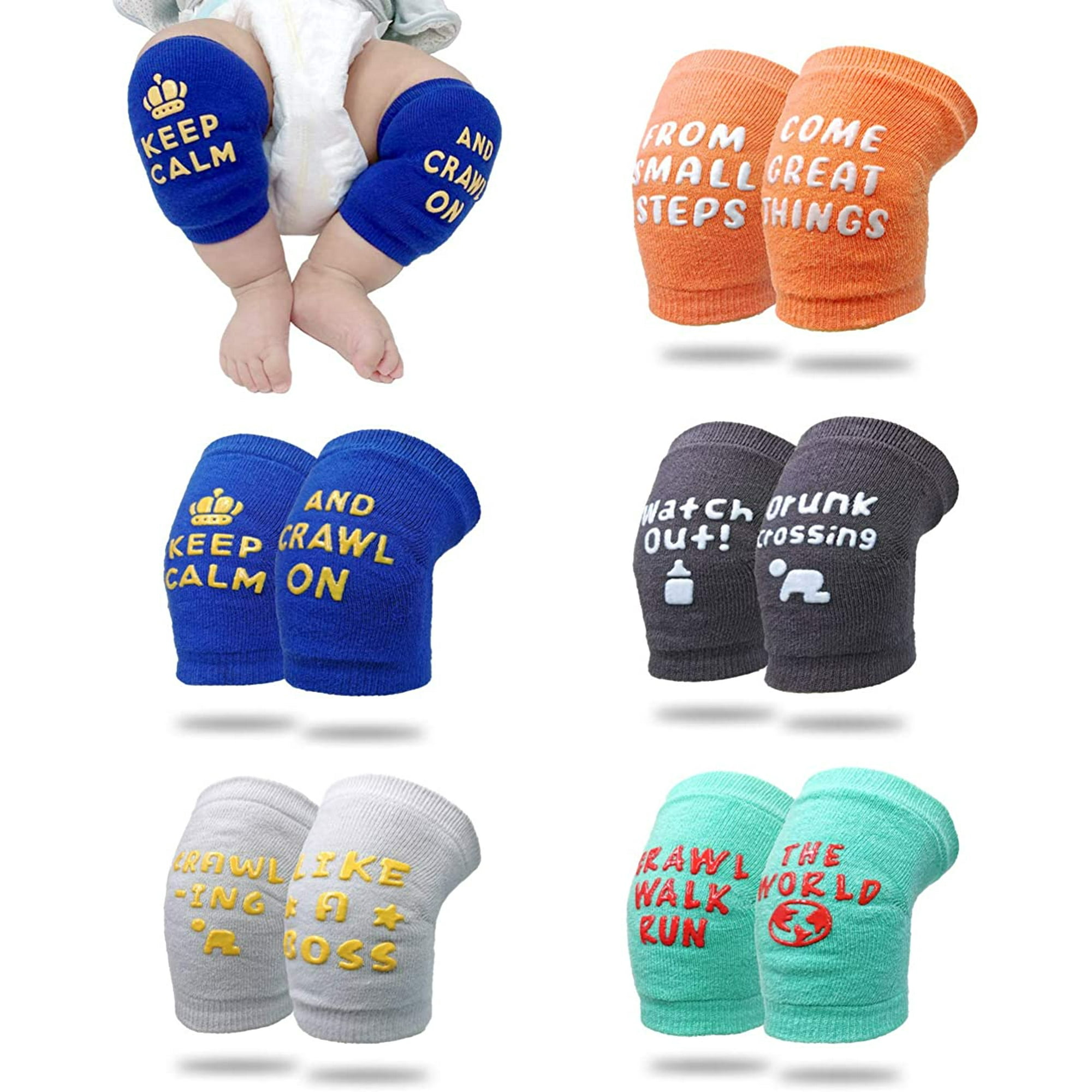 ALmi Baby Knee Pads For Crawling - Anti Slip Knee Pads For Babies Infant Toddler Boys And Girls - Adjustable Breathable - Cute Funny Quotes - 5 Pair Set - 6 to 18 Month | Walmart Canada ALmi Baby Knee Pads For Crawling - Anti Slip Knee Pads For Babies Infant Toddler Boys And Girls - Adjustable Breathable - Cute Funny Quotes - 5 Pair Set - 6 to 18 Month | Walmart Canada