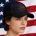 thumbnail image 5 of 250 Anniversary USA Hat Distressed Style, America 250 Hat Vintage Washed Baseball Cap, USA 250th Anniversary Low Profile Design, America 250th Anniversary Hat , Black, 5 of 7