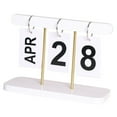thumbnail image 5 of Luxshiny Vintage Wooden Date Calendar 1 Set for Home Office Desk Decor and Daily Organization, 5 of 8