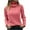 Watermelon Red-01, variant on STETMN Women's Turtleneck Fall Sweater Soft Cable Knit Long Sleeve Loose Jumper Top