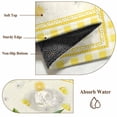 thumbnail image 6 of Yellow Lemons Entryway Rug 2'x3'&nbsp; Non Slip Front Door Mats, Summer Botanical Checkered Farmhouse Entrance Rugs Indoor Outdoor Carpet, Washable Floor Mats Small Area Rug for Bedroom Kitchen, 6 of 8