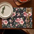 thumbnail image 5 of Pioneer Flower Floral Print Pattern Summer Placemats Table Placemats Set Of 4-Linen Kitchen Washable Placemats Table Mats 12x18 Inch Non-Slip Heat Resistant, 5 of 5