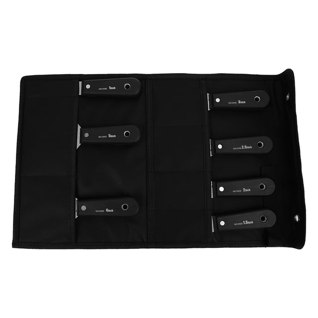 7 Pcs Couteau à Mastic Portable 1in5in Racleur Lame Pelle Murale Couteau de Plâtrage pour Outil de Construction