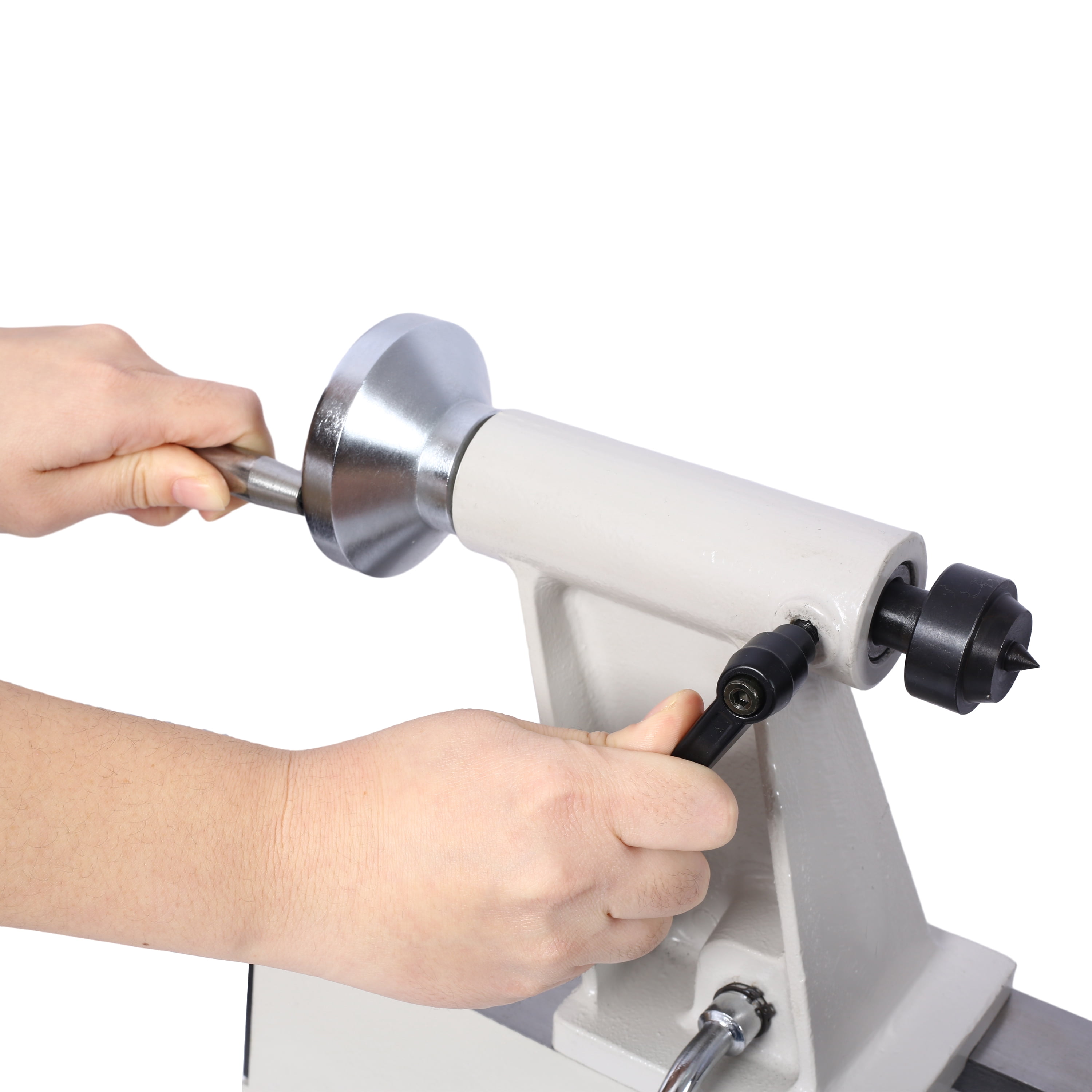 Wood Lathe, 18" Distance Between Centers, 12" Swing Over Bed, Variable Speed 650-3800 RPM, Digital Display