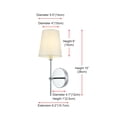 thumbnail image 2 of Aplique de Pared Elegant Lighting Mel 38 cm Metal Negro 110V, 2 of 9