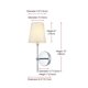 thumbnail image 2 of Aplique de Pared Elegant Lighting Mel 38 cm Metal Negro 110V, 2 of 9