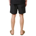 thumbnail image 4 of Brooklyn Cloth Men's Monotone Crinkle Nylon Shorts, Lightweight, Breathable, Elastic Waist, Small, 4 of 4