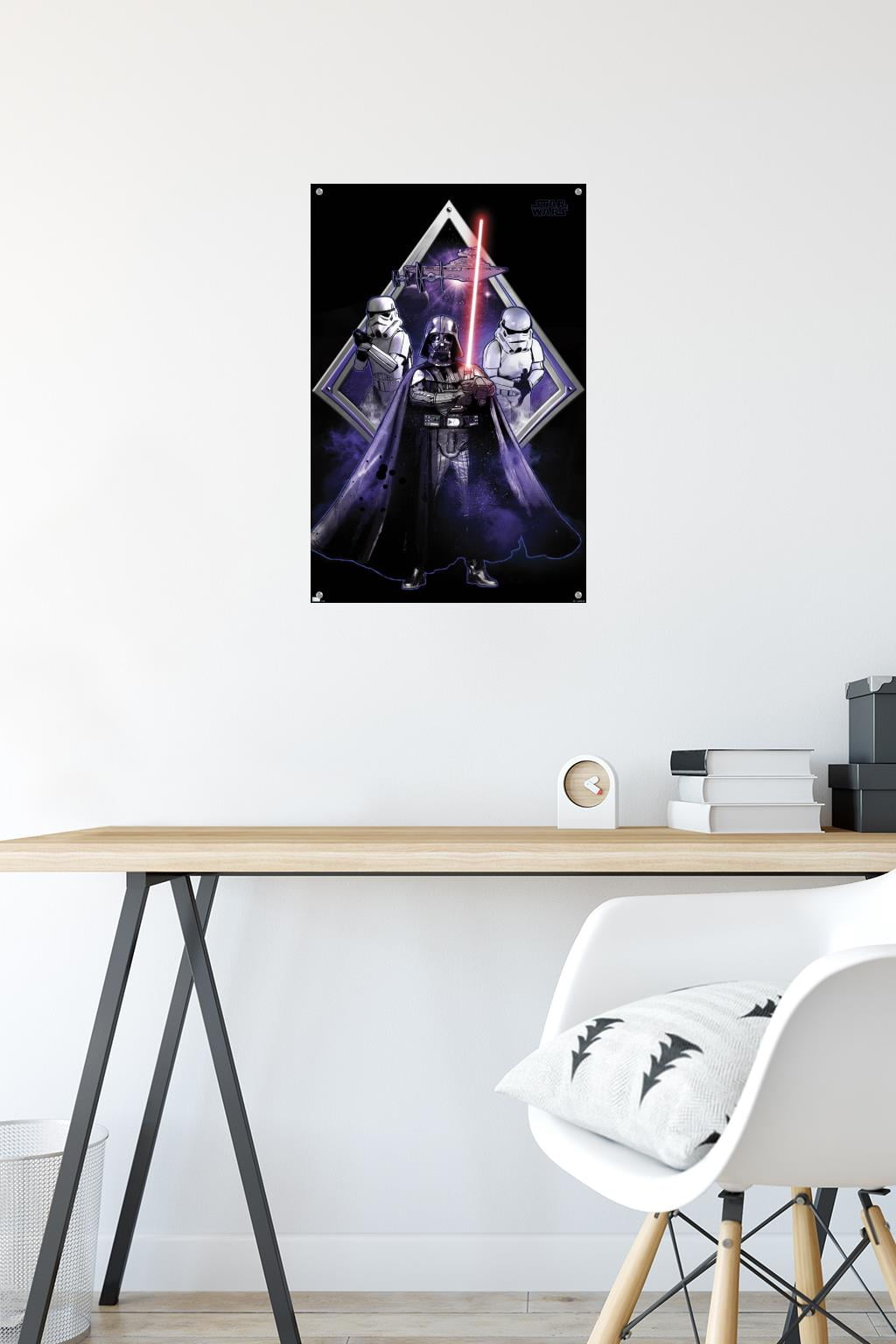 Star Wars: Original Trilogy - Villains Badge Wall Poster with Pushpins, 14.725" x 22.375"