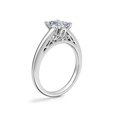 thumbnail image 2 of 1.00 T.C.W Radiant Shape Natural Diamond Latest Design Solitaire Wedding Ring for Ladies Solid 14K White Gold Size 8, 2 of 8