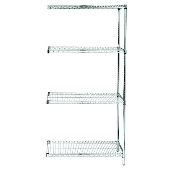 QUANTUM STORAGE SYSTEMS AD86-1842C Shelving Add On Unit,18 In. D,Chrome