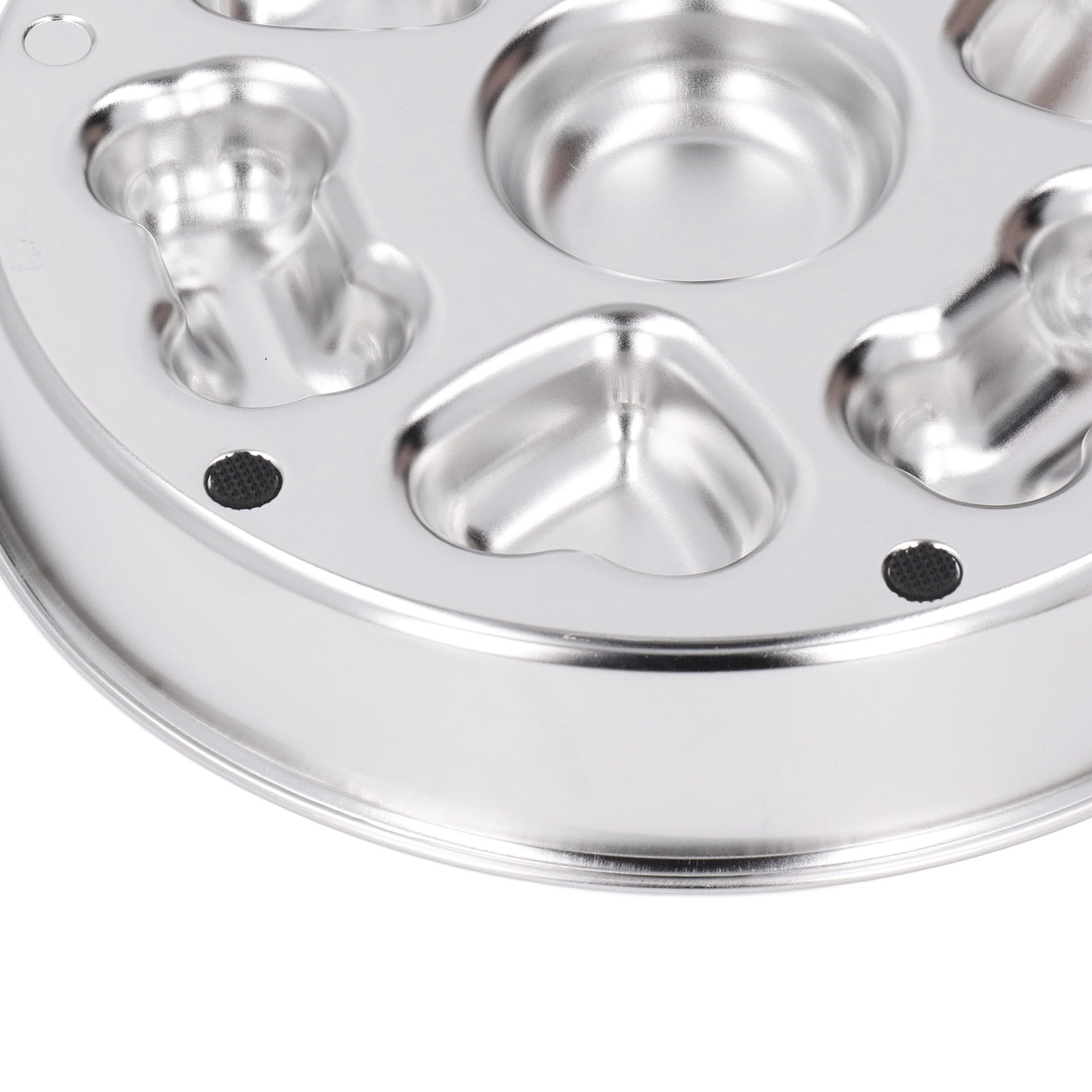 BOKYAN 2 Pcs Slow Feeder Dog Bowls Stainless Steel Slow Down Eating Pet Dish Set with Anti-Slip Base, 9.84 in / 25 cm