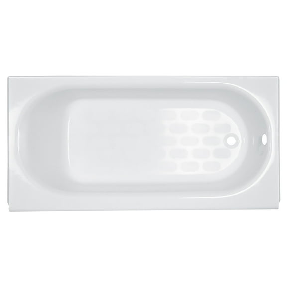 American Standard Princeton Above Floor Rough 5 ft Right Drain Soaking Tub in White