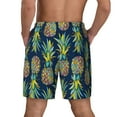 thumbnail image 4 of Gaeub Colorful Pineapples Mens Swim Trunks Stretch Beach Shorts Quick Dry for Men Swim Shorts Swimwear with Pockets- Small, 4 of 9