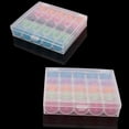 thumbnail image 7 of Sewing Bobbin Organizer Box | Plastic Storage Case for 25 Spool Bobbins | Clear or Colorful Random | Fits Most Sewing Machine Models | 13x10x2.5cm | Durable Thread Holder, 7 of 7