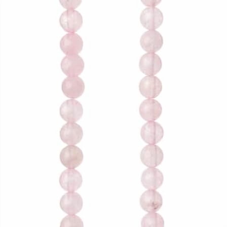 12 Pack: Rose Quartz Round Beads - 6mm by Bead Landing
