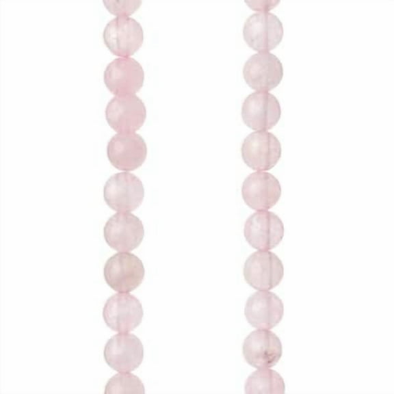 12 Pack: Rose Quartz Round Beads - 6mm by Bead Landing