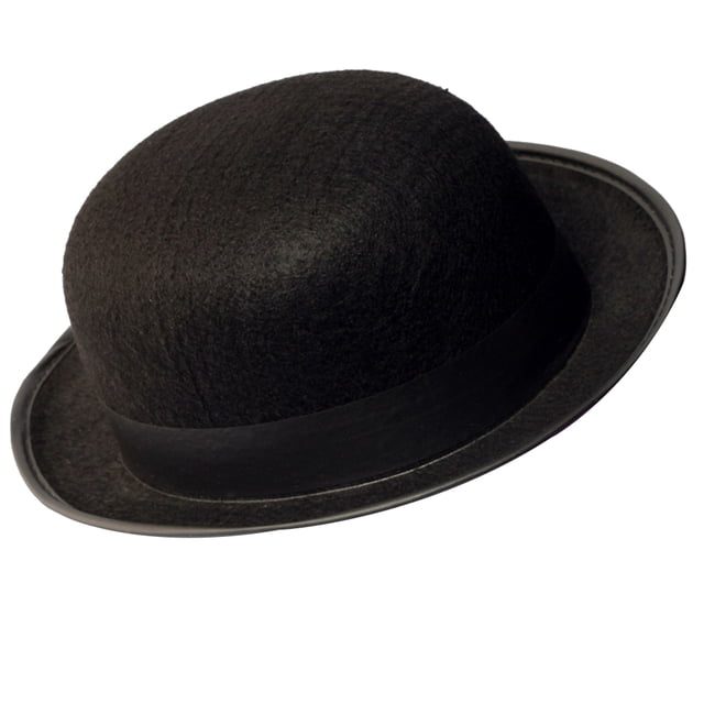 Sombrero bombín negro, sombrero de mago, accesorio de disfraz para hombre, fiesta de disfraces para adultos