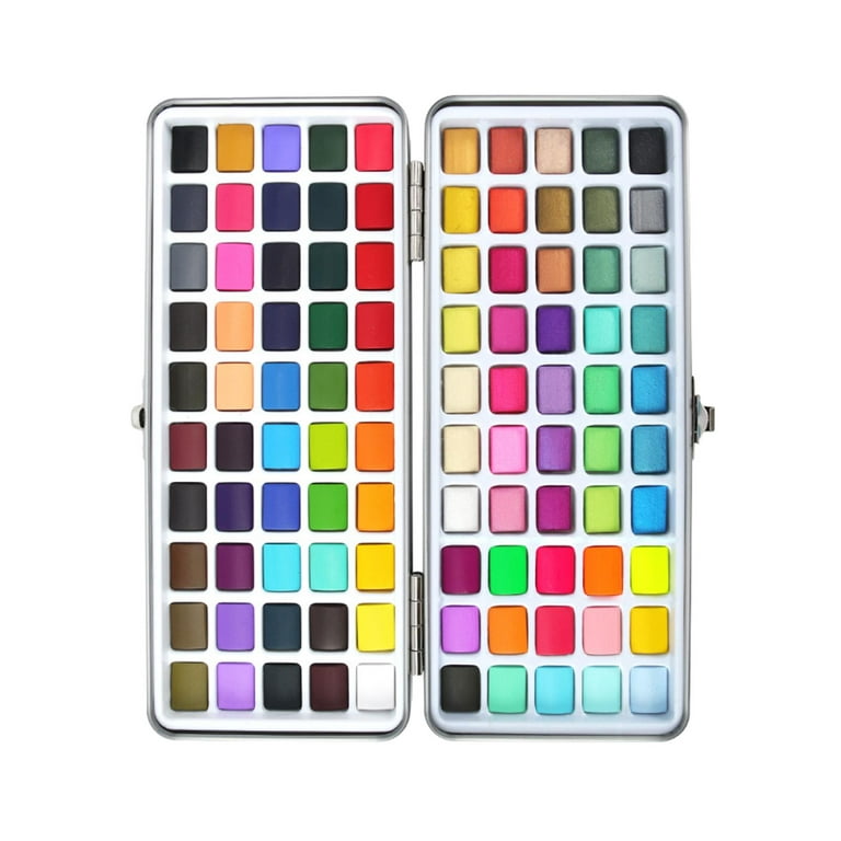  Travel Watercolor Set with Palette 17 Colors Mini Watercolor  Paint Journal Portable Painting with Iridescent Colors for Kids, Beginners,  Adults and Artists : Arts, Crafts & Sewing