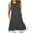Dark Gray, variant on Summer Dresses for Women Sleeveless High Waist Mini Dress Tank Sundress Round Neck Drawstring Casual Ruffle A-Line dress Tshirt Dress Flowy Beach Sundress