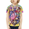 thumbnail image 4 of Kirby Boys Girls 3d Graphic Printed T-Shirt Crewneck Short Sleeve Tees, 4 of 6