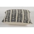 thumbnail image 3 of Laddha Home Designs 18" Black and Gray Distressed Square Throw Pillow, 3 of 4