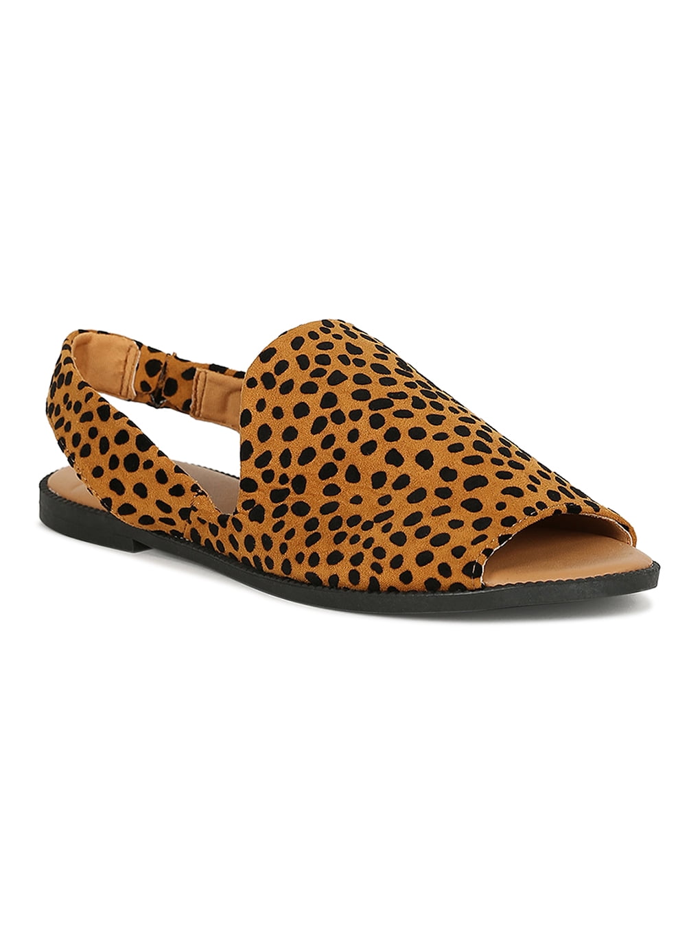 flat peep toe slingbacks
