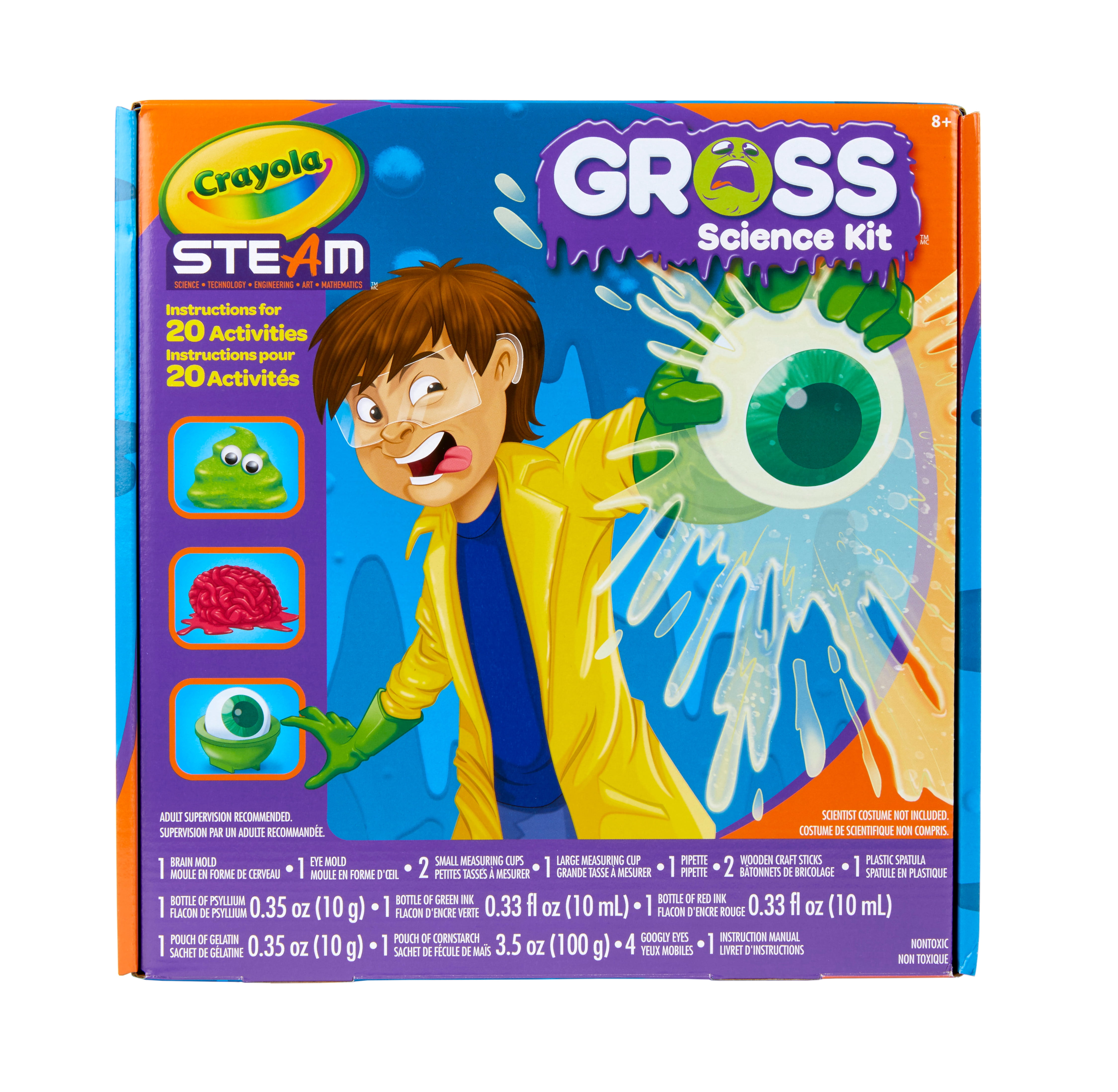 Crayola Steam Gross Science Kit Beginner Unisex Child 15 Pieces Walmart Com Walmart Com