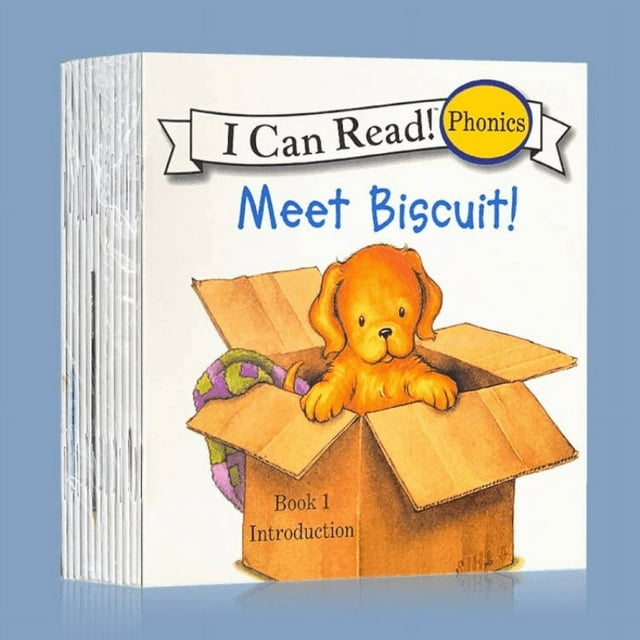 12/24 Books/Set Biscuit Series I Can Read Phonics English Picture Book Children Story Book Early Education Learning Reading Toys