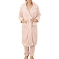 thumbnail image 6 of Sngxgn Women's Cotton Long-Sleeve Shirt and Full-Length Pajama Set(Pink,M), 6 of 6