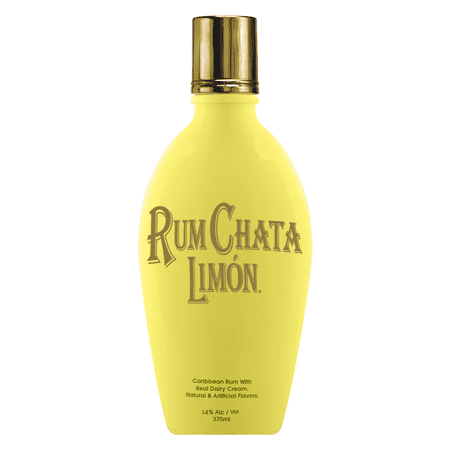 RumChata Limon, Made With Premium Caribbean Rum, 375ml Glass Bottle