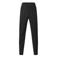 thumbnail image 5 of Blekii Men's Waffle Knit Lounge Set, Long Sleeve Henley Top & Pants, Textured Breathable Two-Piece, Casual Matching Home Outfit, Soft Comfy Set for Men, Relaxed Weekend Wear, Black L, 5 of 8