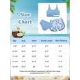 thumbnail image 2 of Ardorlove Girls Swimsuit 3 Piece Bikini Set with Shorts Tropical Print Quick-Dry Swimwear for Girls 7-16 Years, 2 of 8