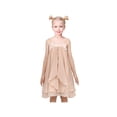 thumbnail image 2 of Girls Dress Beige Ruffle Halter Party Layer Chiffon Summer Sleeveless 4 Years, 2 of 6