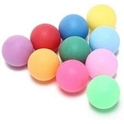 KENTLI 60Pcs/Pack Colored Ping Pong Balls 40mm 2.4g Entertainment Table Tennis Balls Mixed Colors for Game Gift Advertising