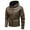 Coffee, variant on Men's Faux Leather Motorcycle Hood Jacket Vintage Moto Hoodies Outerwear Zip Up Casual Hoodie Jacket Black M(M)