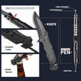 thumbnail image 3 of Regalos para hombres, él, papá, kits y equipo de supervivencia, 14 piezas, rellenos de calcetines navideños, regalos de cumpleaños de aniversario para esposo, novio, elementos esenciales para acampar,, 3 of 5