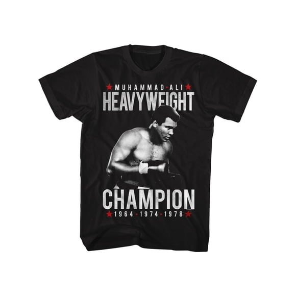 Muhammad Ali Champion Poids Lourd des Années 60 1964 - 1974 - 1978 T-Shirt pour Adulte Tee 4XT