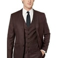 thumbnail image 2 of Adam Baker Mens V0177 Slim Fit 3-Piece Suit Set - Burgundy - 42S, 2 of 7