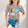 thumbnail image 2 of FhsagQ Mode Décontractée Imprimée pour Garçon et Fille, Col Rond, Manches Courtes, T-Shirt Ample, Printemps, 4T-5T, Taille 8, Gris, 9-10 Ans, 2 of 4