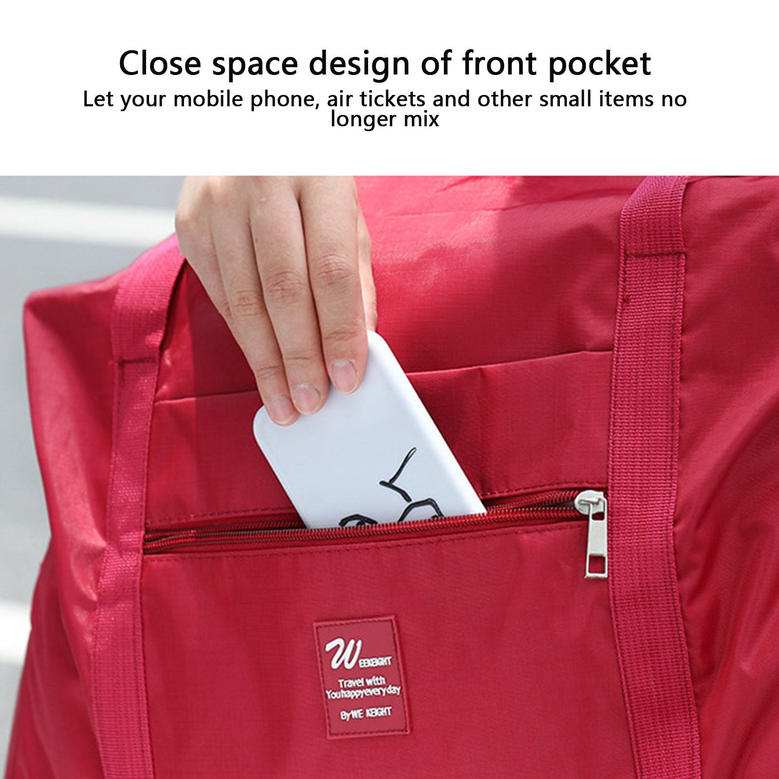 Specollect Clearance 3Pcs Personal Item Bag Foldable Travel Duffel Bag Tote Carry on Luggage Duffle Overnight for Women and Men 42x32x17cm